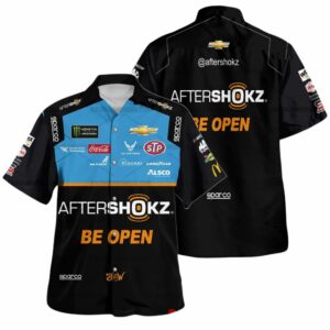 Bubba Wallace Nascar Racing Aftershokz Be Open 2019 Uniform Hawaiian Shirt