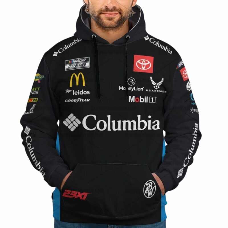 Bubba Wallace Nascar Racing Columbia 2024 Uniform 3D Hoodie 1