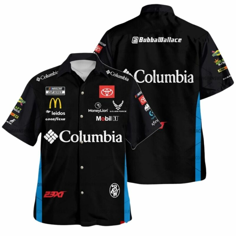 Bubba Wallace Nascar Racing Columbia 2024 Uniform Hawaiian Shirt 1
