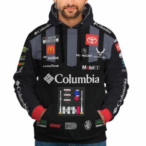 Bubba Wallace Nascar Racing Columbia Mobil 1 Toyota Star Wars 2024 Uniform All Over Print Hoodie