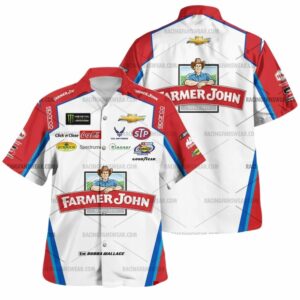 Bubba Wallace Nascar Racing Farmer John 2018 Uniform Hawaiian Shirt