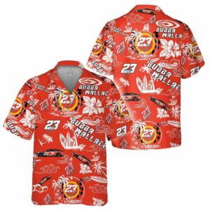 Bubba Wallace Nascar Racing Floral Flower Signature Tropical Hawaiian Shirt