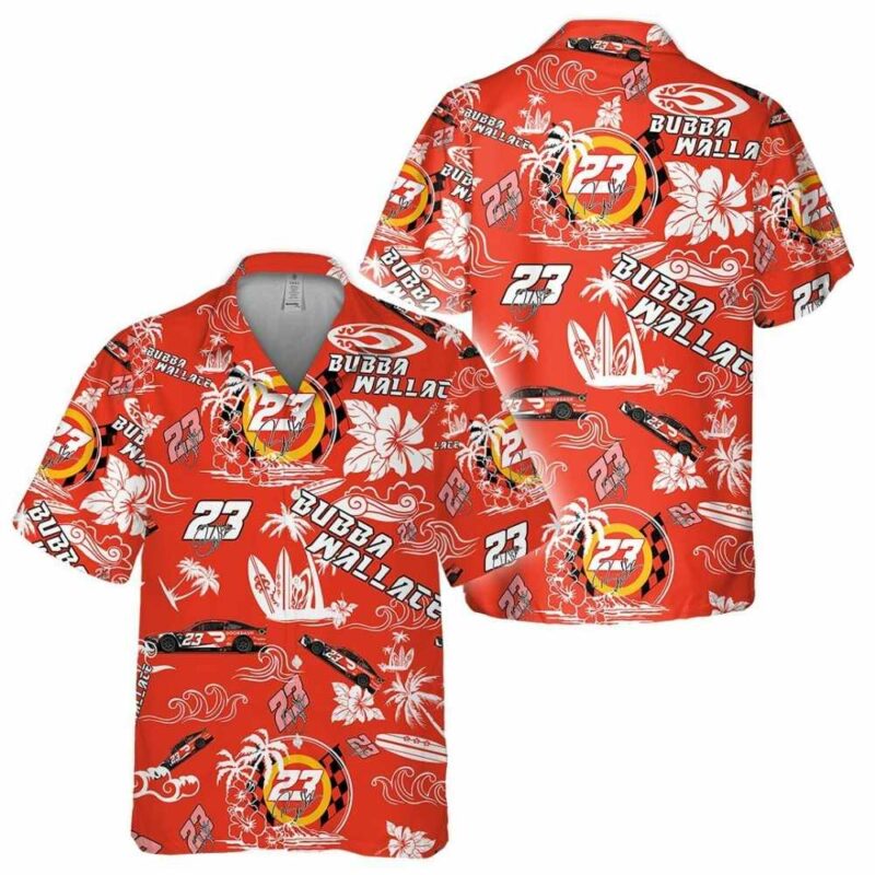 Bubba Wallace Nascar Racing Floral Flower Signature Tropical Hawaiian Shirt 1