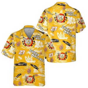 Bubba Wallace Nascar Racing Floral Tropical Hawaiian Shirt