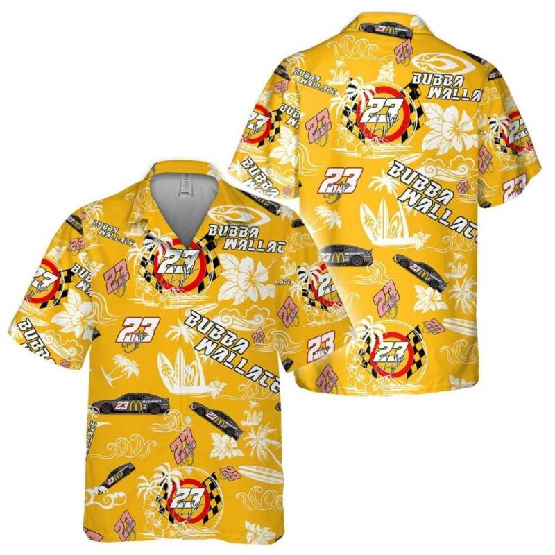 Bubba Wallace Nascar Racing Floral Tropical Hawaiian Shirt 1