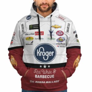 Bubba Wallace Nascar Racing Kroger 2018 Uniform All Over Print Hoodie
