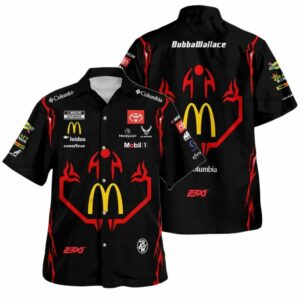 Bubba Wallace Nascar Racing McDonalds 2024 Uniform Hawaiian Shirt