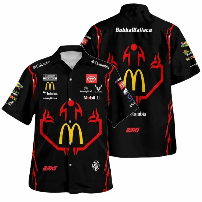 Bubba Wallace Nascar Racing Mcdonalds 2024 Uniform Hawaiian Shirt 1