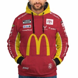 Bubba Wallace Nascar Racing McDonalds 2025 Uniform All Over Print Hoodie