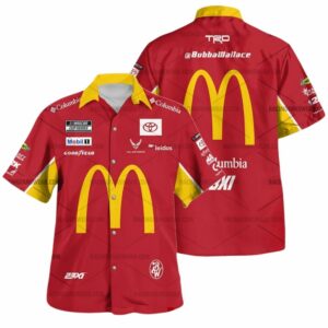 Bubba Wallace Nascar Racing McDonalds 2025 Uniform Hawaiian Shirt