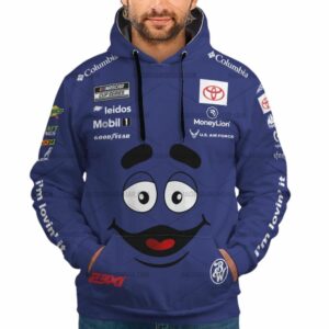 Bubba Wallace Nascar Racing McDonalds Mobil 1 MoneyLion Toyota 2024 Uniform All Over Print Hoodie