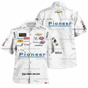 Bubba Wallace Nascar Racing Pioneer Records Management 2018 Uniform Hawaiian Shirt