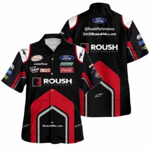 Bubba Wallace Nascar Racing Roush Performance 2016 Uniform Hawaiian Shirt