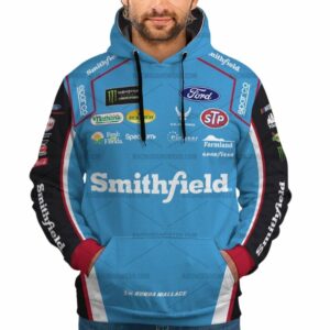Bubba Wallace Nascar Racing Smithfield 2017 Uniform All Over Print Hoodie
