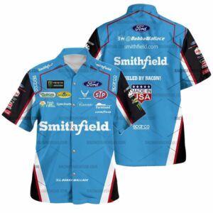 Bubba Wallace Nascar Racing Smithfield 2017 Uniform Hawaiian Shirt