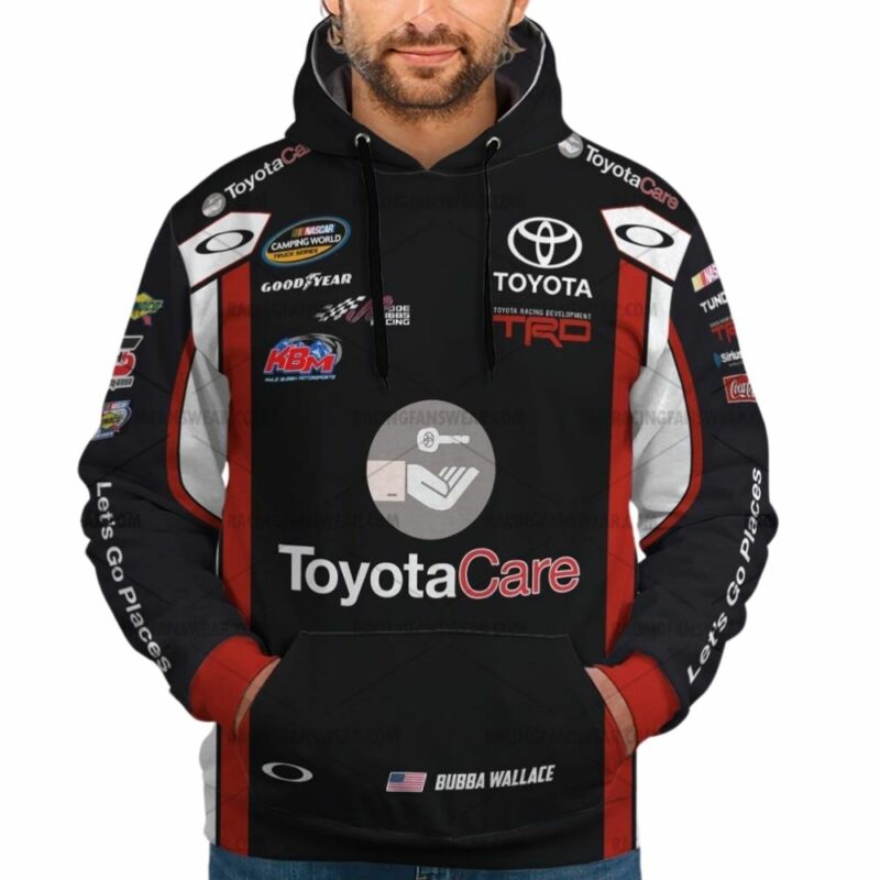 Bubba Wallace Nascar Racing Toyotacare 2013 Uniform 3D Hoodie 1