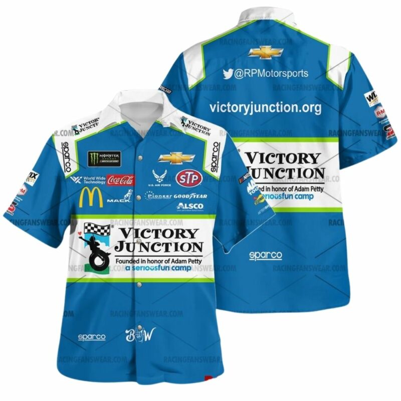 Bubba Wallace Nascar Racing Victory Junction 2019 Uniform Hawaiian Shirt 1