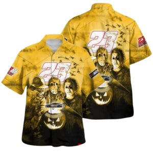 Bubba Wallace Nascar Racing With Friends Horror Halloween Hawaiian Shirt