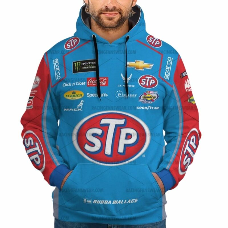 Bubba Wallace Stp Nascar Racing 2018 Uniform 3D Hoodie 1