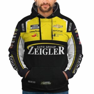 Carson Hocevar Nascar Racing Auto Group Zeigler 2025 Uniform All Over Print Hoodie