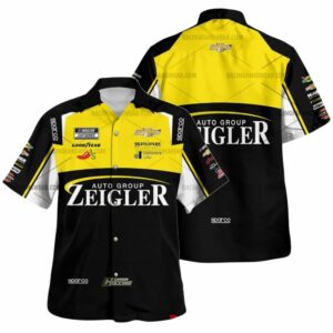 Carson Hocevar Nascar Racing Auto Group Zeigler 2025 Uniform Hawaiian Shirt