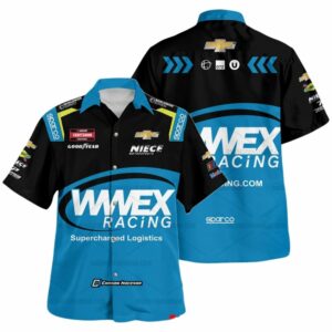 Carson Hocevar Nascar Racing WWEX 2023 Uniform Hawaiian Shirt