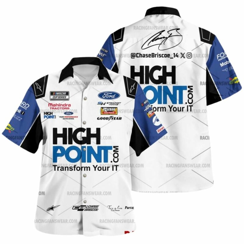 Chase Briscoe High Point Nascar Racing 2024 Uniform Hawaiian Shirt 1