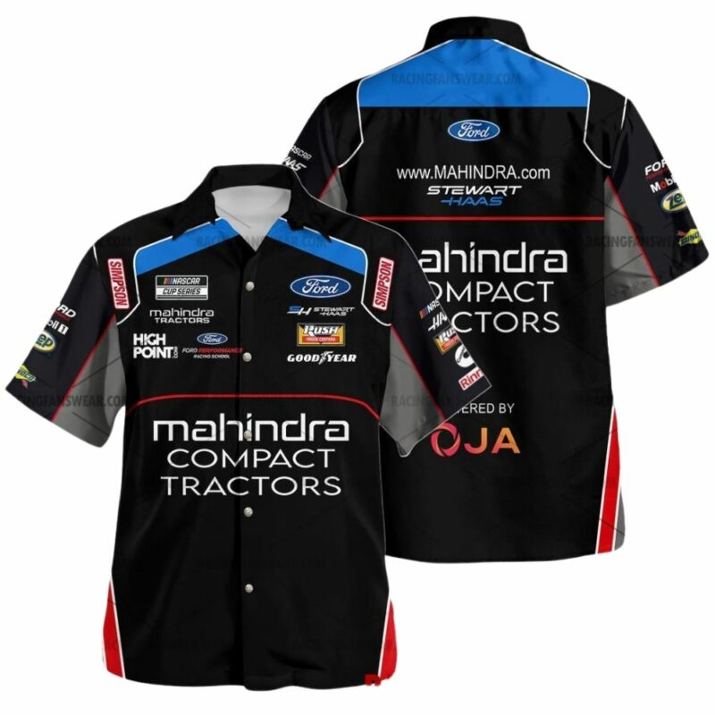 Chase Briscoe Mahindra Compact Tractors Nascar Racing Uniform Hawaiian Shirt 1