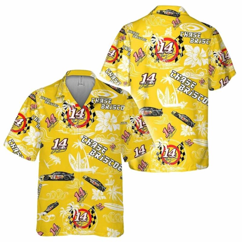 Chase Briscoe Nascar Racing Floral Tropical Signature Hawaiian Shirt 1
