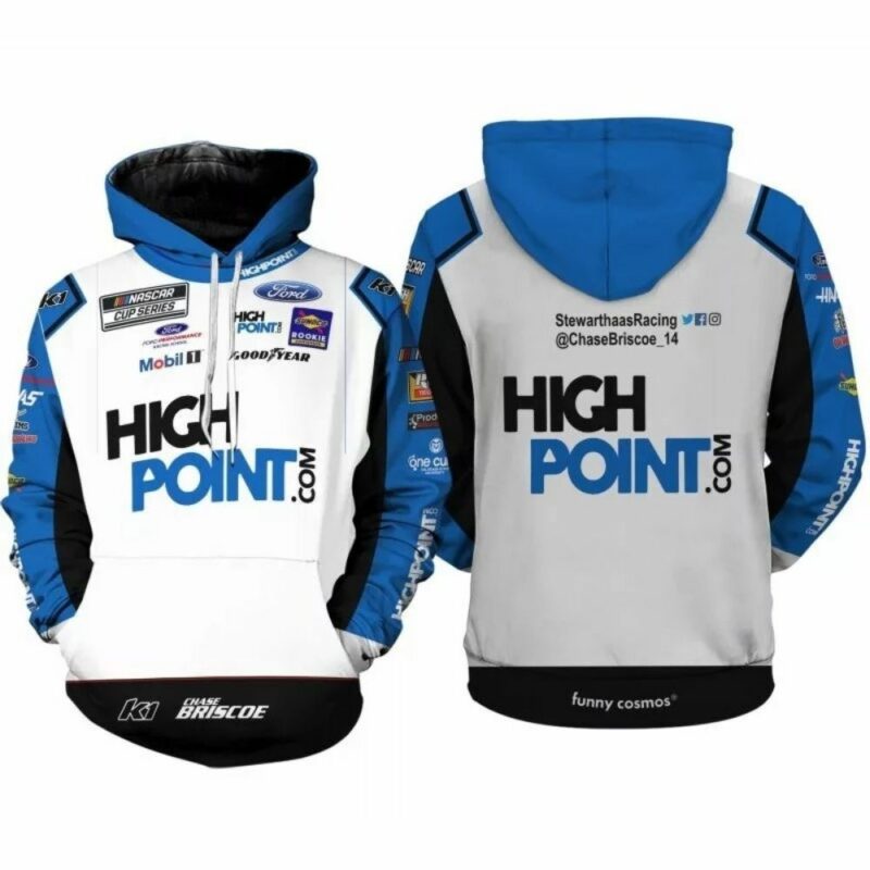 Chase Briscoe Nascar Racing High Point Uniform 3D Hoodie 1