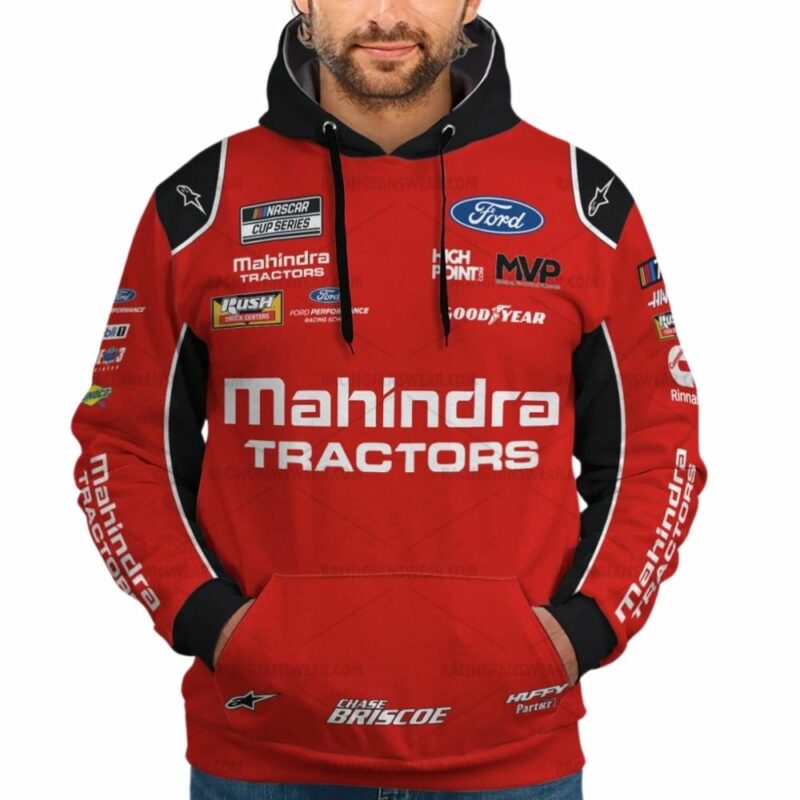 Chase Briscoe Nascar Racing Mahindra Tractors 2023 Uniform 3D Hoodie 1