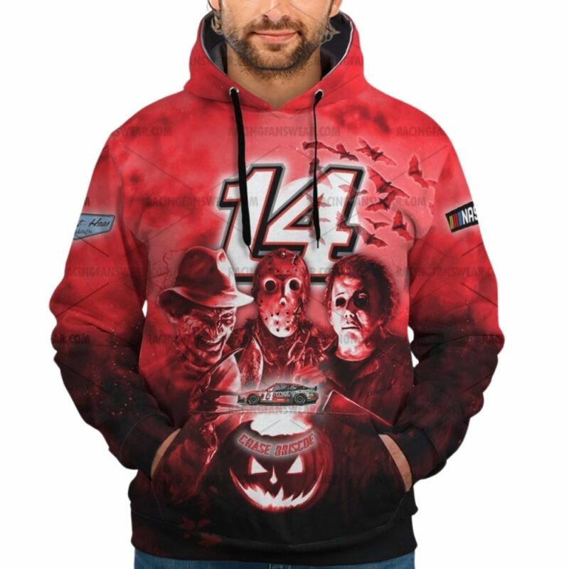Chase Briscoe Nascar Racing With Friends Horror Halloween 3D Hoodie 1