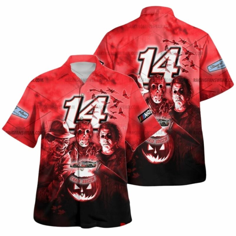 Chase Briscoe Nascar Racing With Friends Horror Halloween Hawaiian Shirt 1