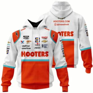 Chase Elliott 2022 Hooters Uniform All-over Print Hoodie