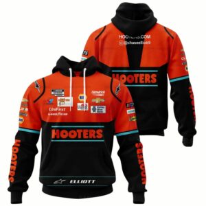 Chase Elliott 2023 Hooters Racing Uniform All-over Print Hoodie