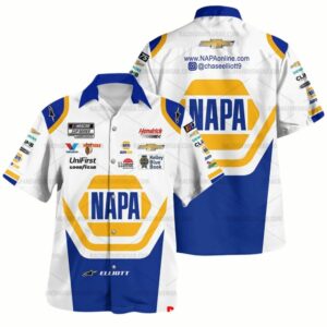 Chase Elliott Nascar 2023 NAPA Auto Parts Racing Uniform Hawaiian Shirt