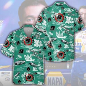 Chase Elliott Nascar 2023 UniFirst Racing Hawaiian Shirt