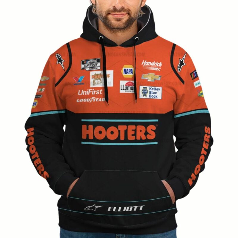 Chase Elliott Nascar Hooters Racing 2023 Uniform 4 Shirt