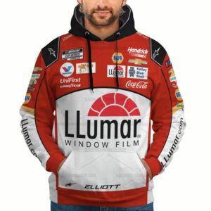Chase Elliott Nascar Llumar Racing 2023 Uniform All-over Print Hoodie