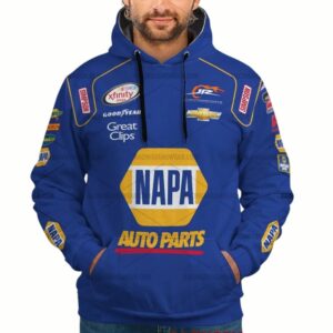 Chase Elliott Nascar Napa Auto Parts Racing Uniform All-over Print Hoodie