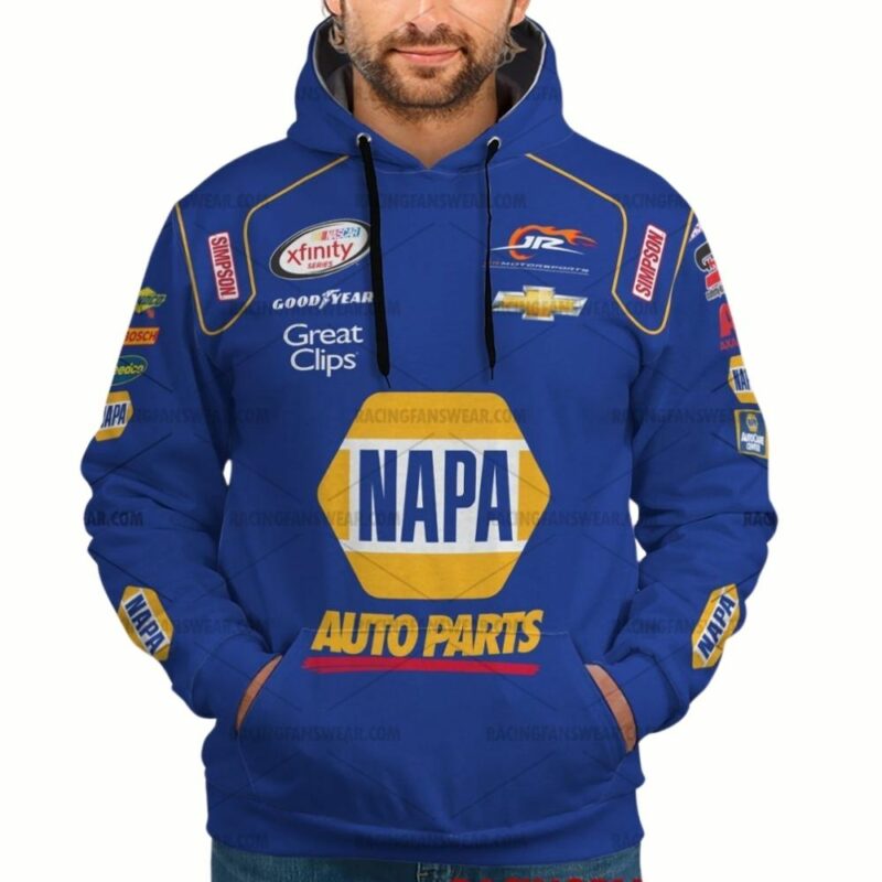 Chase Elliott Nascar Napa Auto Parts Racing Uniform 0 Shirt 1