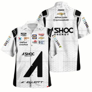 Chase Elliott Nascar Racing 2022 ASHOC Sublimated Uniform Hawaiian Shirt