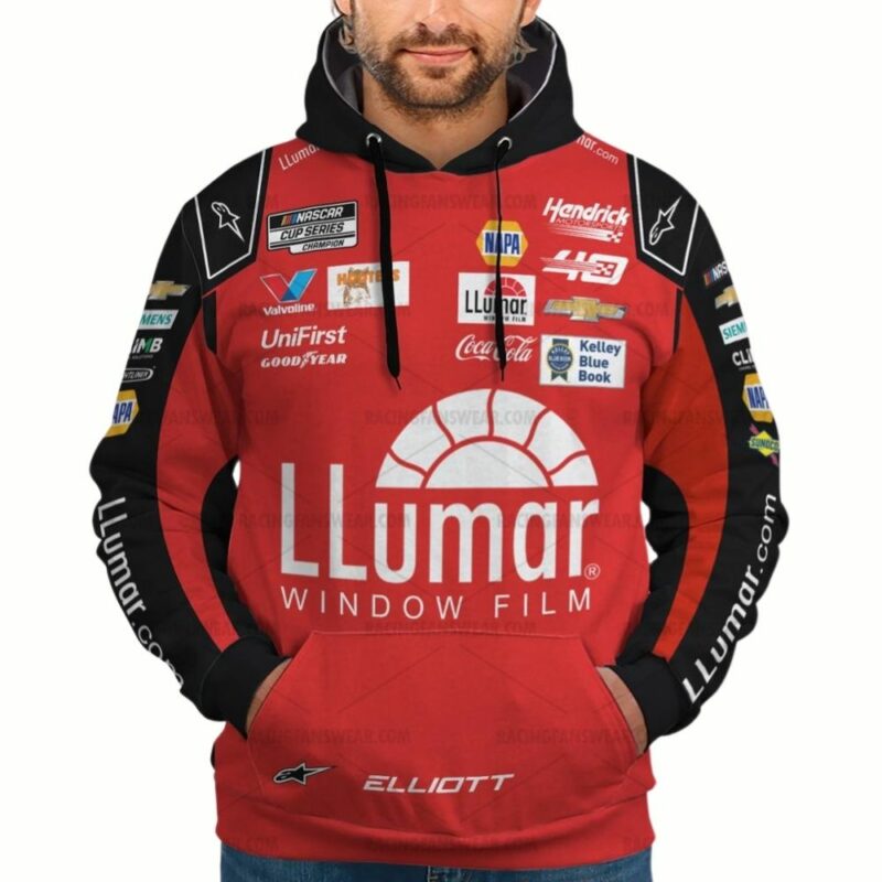 Chase Elliott Nascar Racing 2024 Hendrick Motorsports Llumar Uniform 0 Shirt