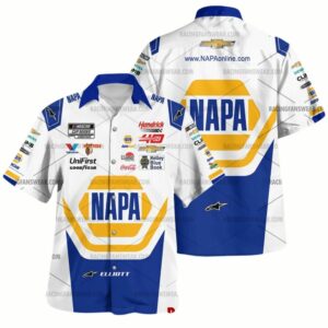 Chase Elliott Nascar Racing 2024 Hendrick Motorsports Napa Uniform Hawaiian Shirt