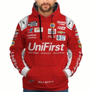 Chase Elliott Nascar Racing 2024 Uniform All-over Print Hoodie