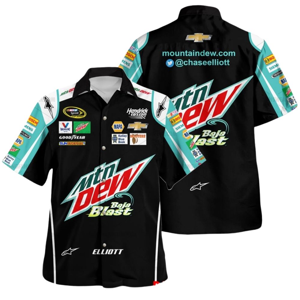Chase Elliott Nascar Racing Mountain Dew Uniform 1 1