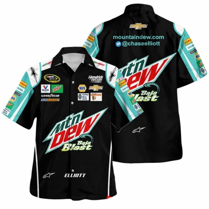 Chase Elliott Nascar Racing Mountain Dew Uniform 1