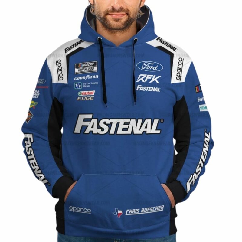Chris Buescher Nascar 2023 Racing Uniform 3D Hoodie 1