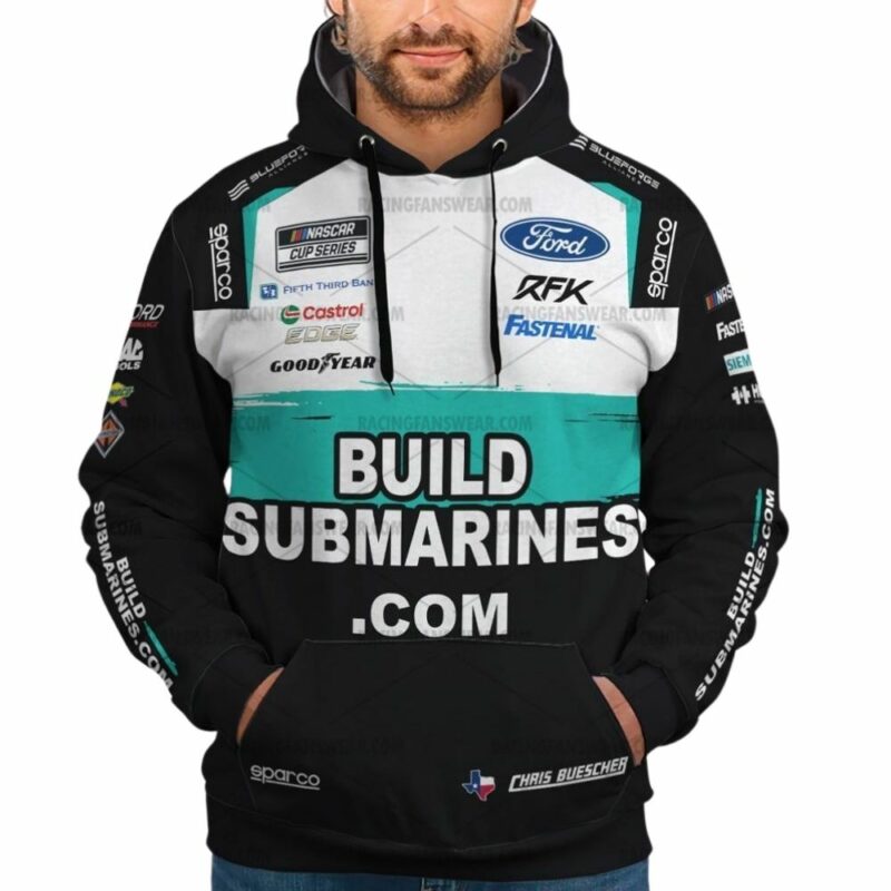 Chris Buescher Nascar Racing 2024 Uniform 3D Hoodie 1