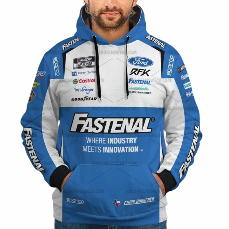 Chris Buescher Nascar Racing 2025 Uniform 3D Hoodie 1